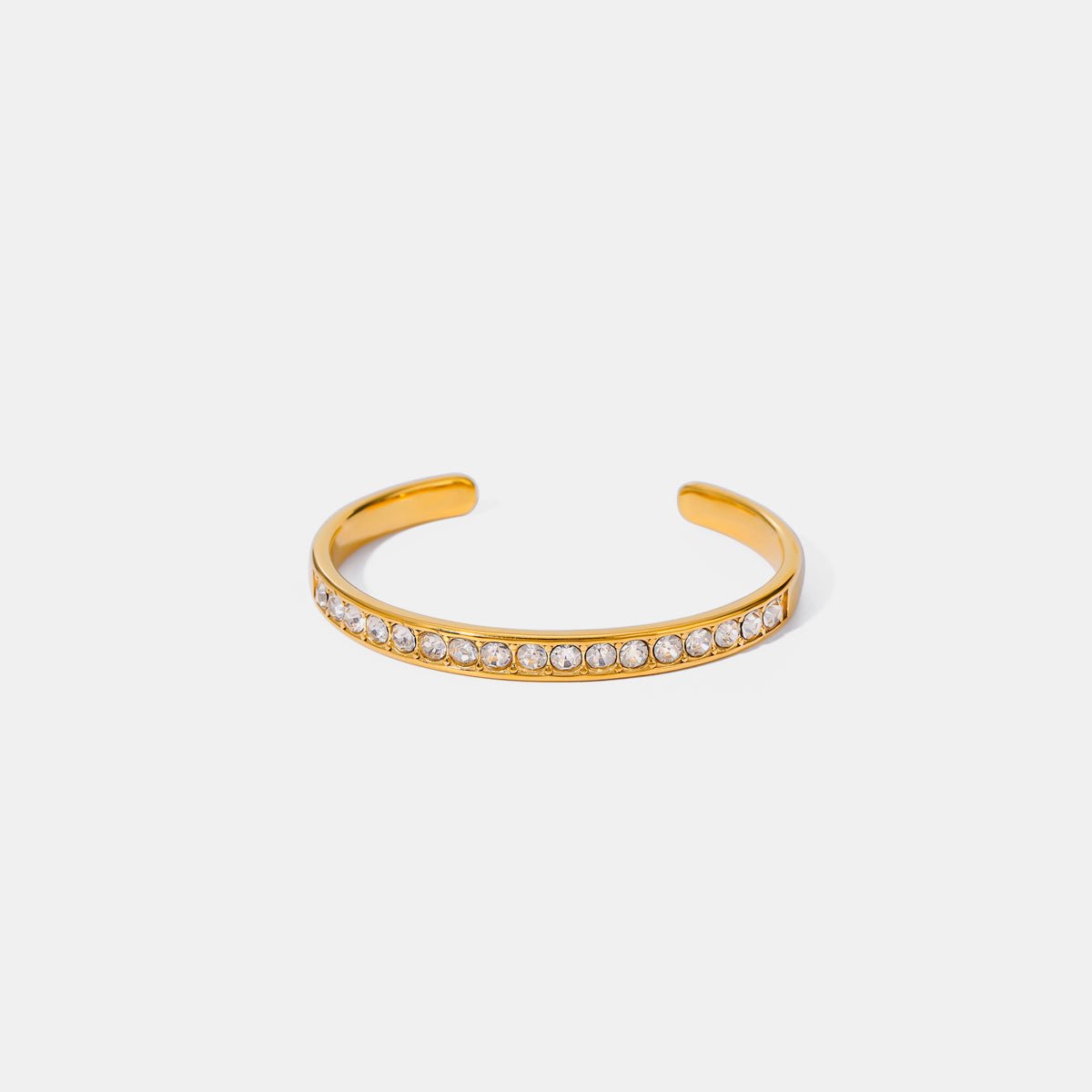 Stainless Steel Inlaid Zircon Bracelet - GlamBee Fashion