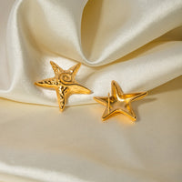 Thumbnail for Stainless Steel Star Shape Earrings - GlamBee Fashion