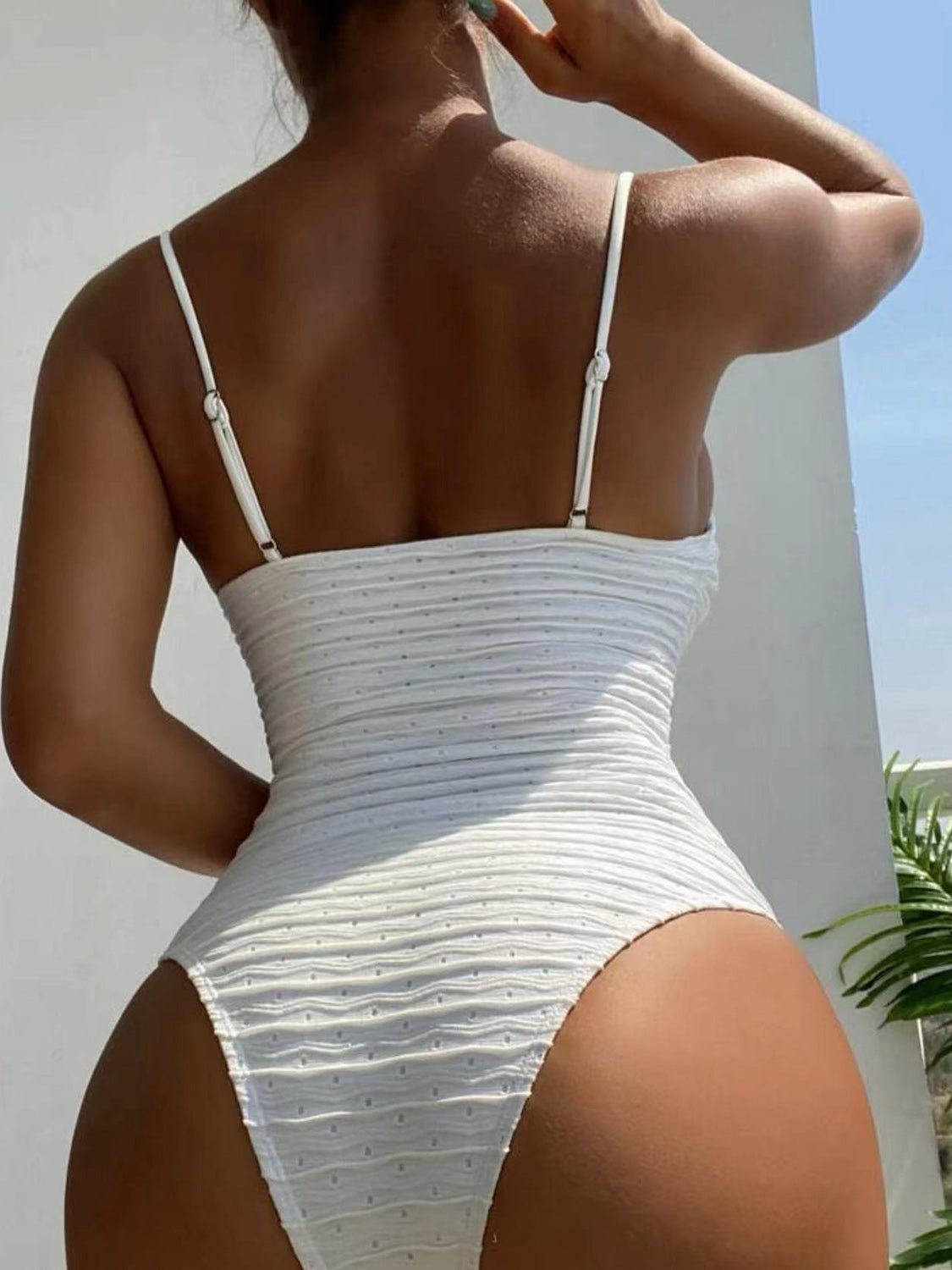 Sweetheart Neck Spaghetti Strap One - Piece Swimwear - GlamBee Fashion