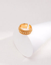 Thumbnail for Timeless Twist: Intricate Carved Vintage Silver Ring - GlamBee Fashion