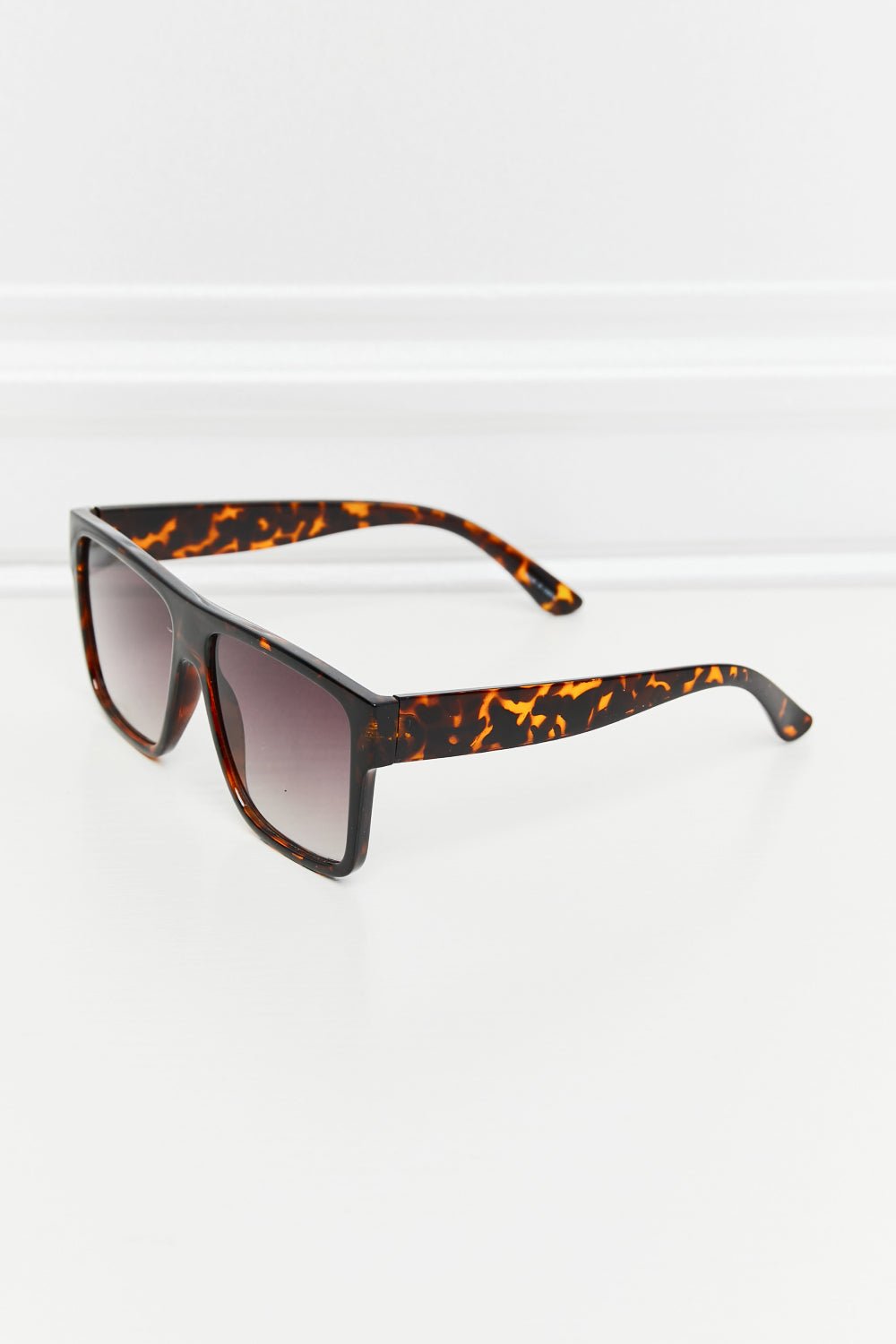 Tortoiseshell Square Full Rim Sunglasses - GlamBee Fashion