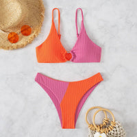 Thumbnail for Trendy Bikinis: Women's Swimwear with Push - Up High Waist and High - Cut Designs - GlamBee Fashion