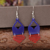 Thumbnail for US Flag Pattern Acrylic Earrings - GlamBee Fashion