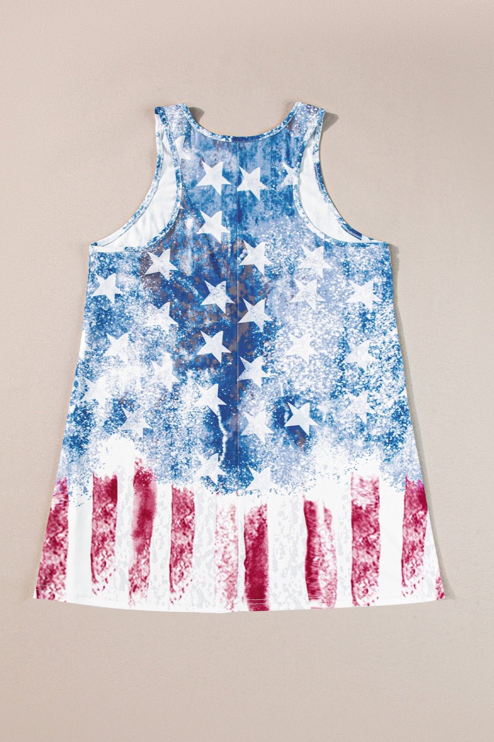 US Flag Scoop Neck Tank - GlamBee Fashion